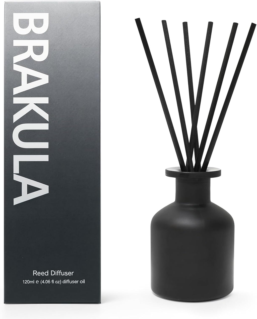 Brakula Reed Diffuser Set, Salted Coconut & Mahogany Scent, 4.06 fl oz