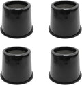 4 Inch Round Bed Risers for Chair,Desk,Sofa, Black 4 Pack