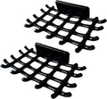 2-Pack Adhesive Soap Holder, No Drill Wall Mounted Self Draining Soap Dish for Shower Bathroom Kitchen(Black)