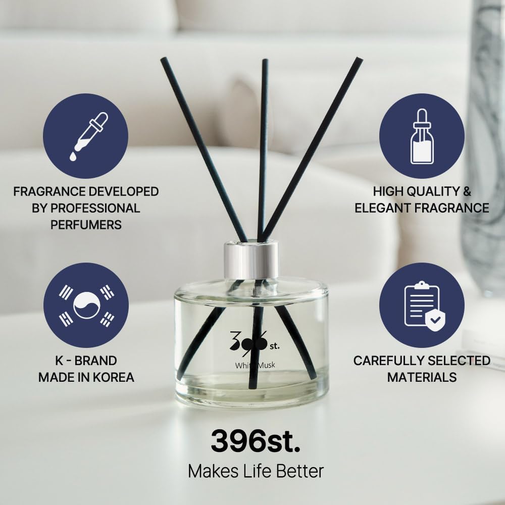 396 st. Reed Diffuser, Vanilla Lavender, 200ml(6.7oz) / Reed Diffuser Sets, Home Fragrance, Scented Oils, Home & Bathroom Décor (Pack of 2)