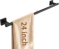 Bethom Matte Black Towel Bar, 24 Inch Towel Racks for Bathroom Wall Mounted