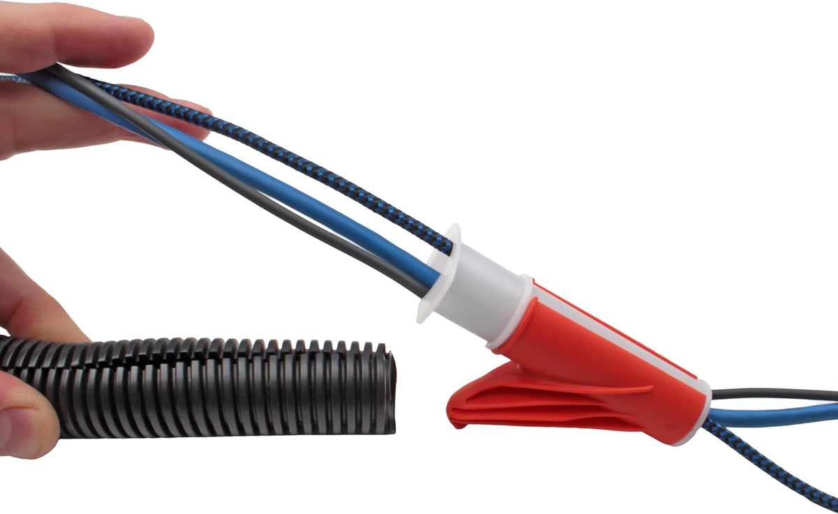 Electriduct Wire Loom Cable Insertion Tool for 3/8" to 1/2" Conduit Sleeving Installation - Model CM08 | 5 Pack
