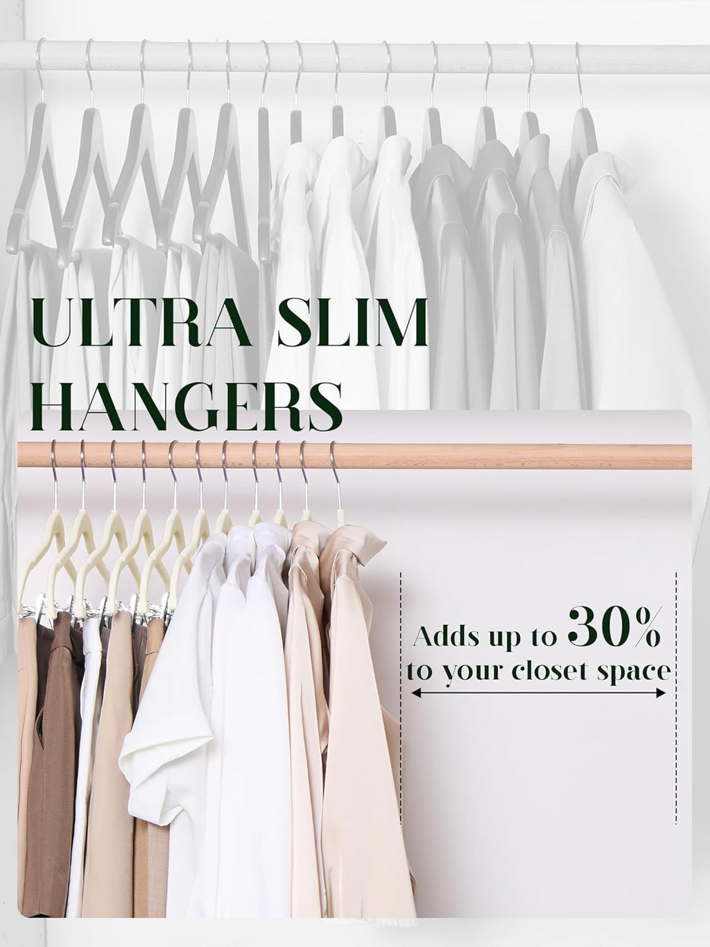 Cozymood Velvet Skirt Hangers 72 Pack Thin Velvet Hanger with Clips