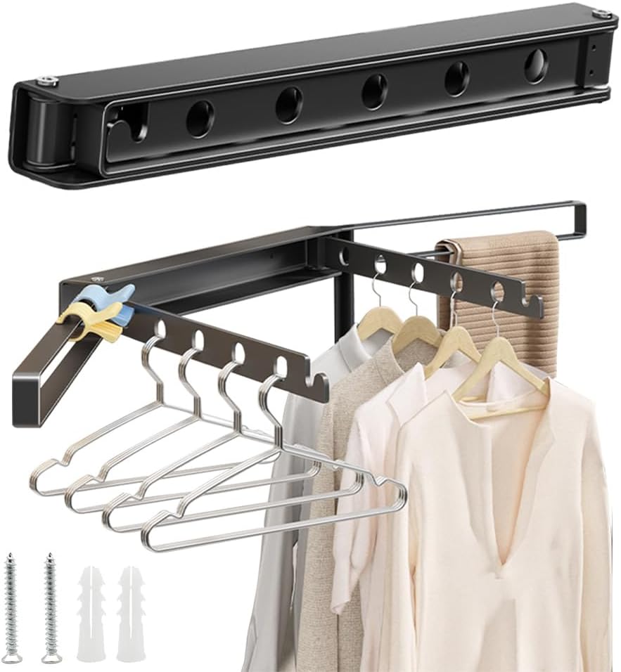 Step Up Laundry Drying Rack Wall Mount, Clothes Drying Rack
