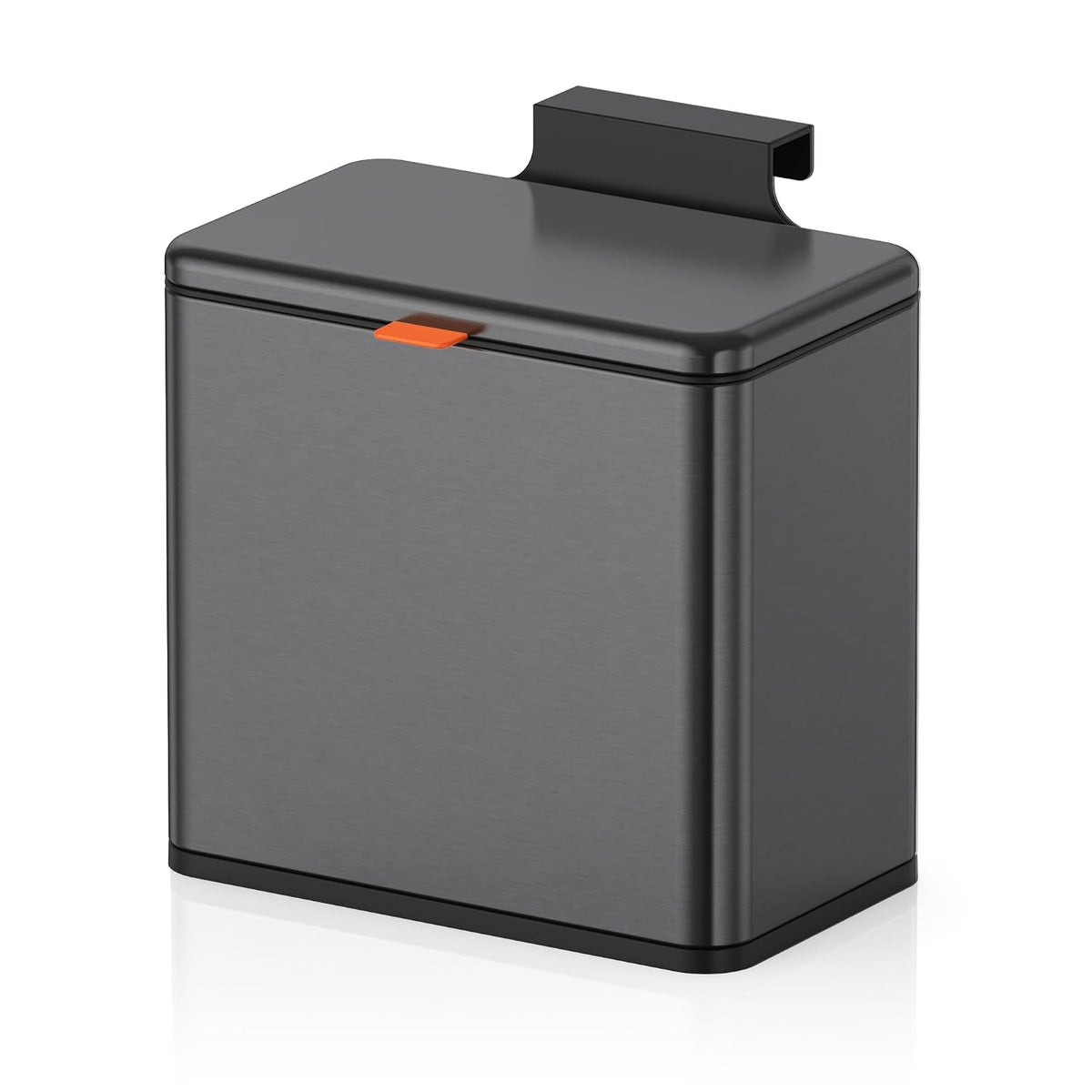 Mbillion 1.05 Gal Brushed Black Hanging Stainless Steel Compost Bin
