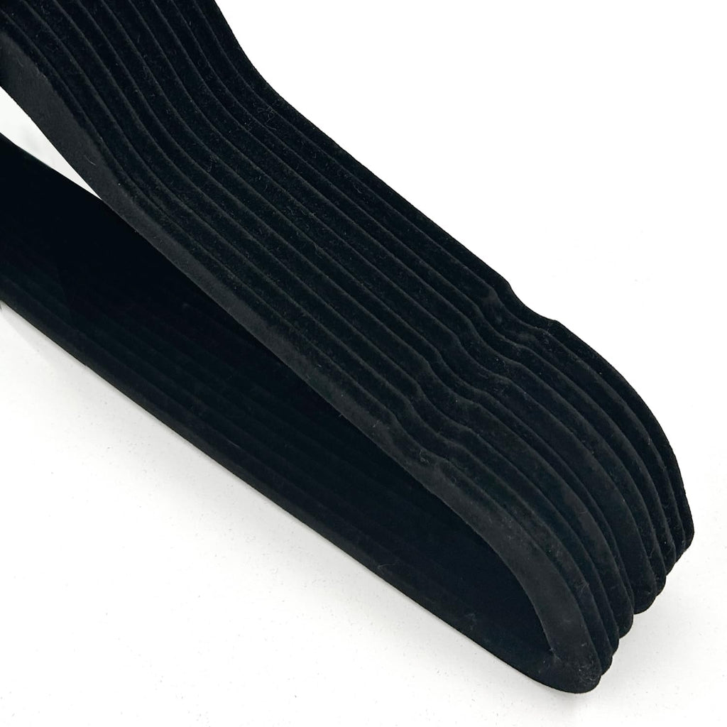 10 Pack Velvet Hangers - Non-Slip and Space-Saving Closet Organizers - Durable Soft-Touch, Black Hangers for Clothes, Coats, and Wardrobe Essentials Luxury, Ganchos De Ropa, Gift