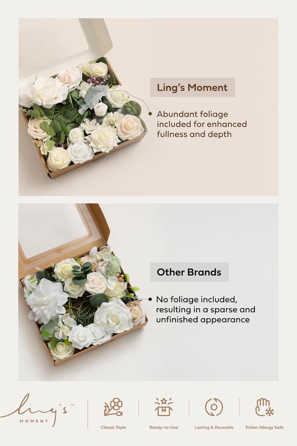 Ling's moment Artificial Wedding Fall Flowers Deluxe Combo, Hollween Decor