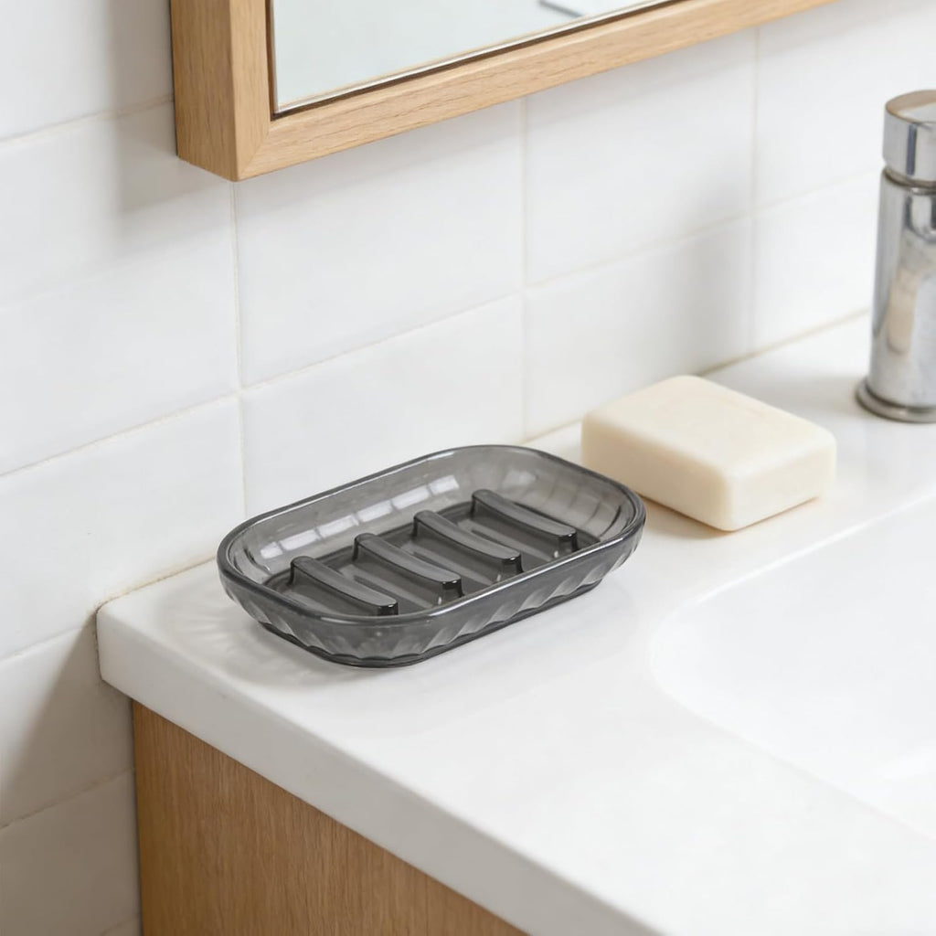 2 Pack Soap Dish Holder for Bar Soap, Bathroom Soap Dishes Bar Soap Holder