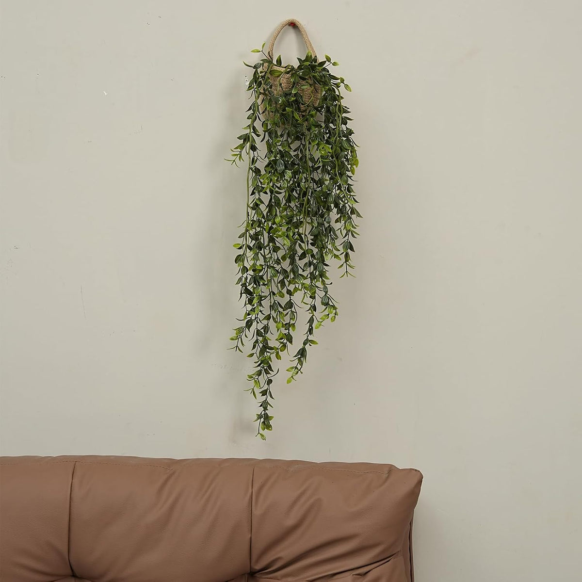 Fake Hanging Plants Potted Artificial Mandala 2PCS