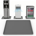 NAMTSO Mini Fridge Silicone Mat, 20"x20" Floor Protector Drip Tray, Grey