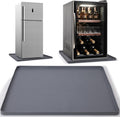 23.3"x19.4"x0.6" Silicone Mini Fridge Mat, AC Drip Pan Protector, Grey
