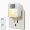 Compact Smart Motion Sensor LED Night Light - Dimmable, Adjustable Color, Plug-in for Hallway, Bathroom, Bedroom - Travel-Friendly (Tiger Head, 2)