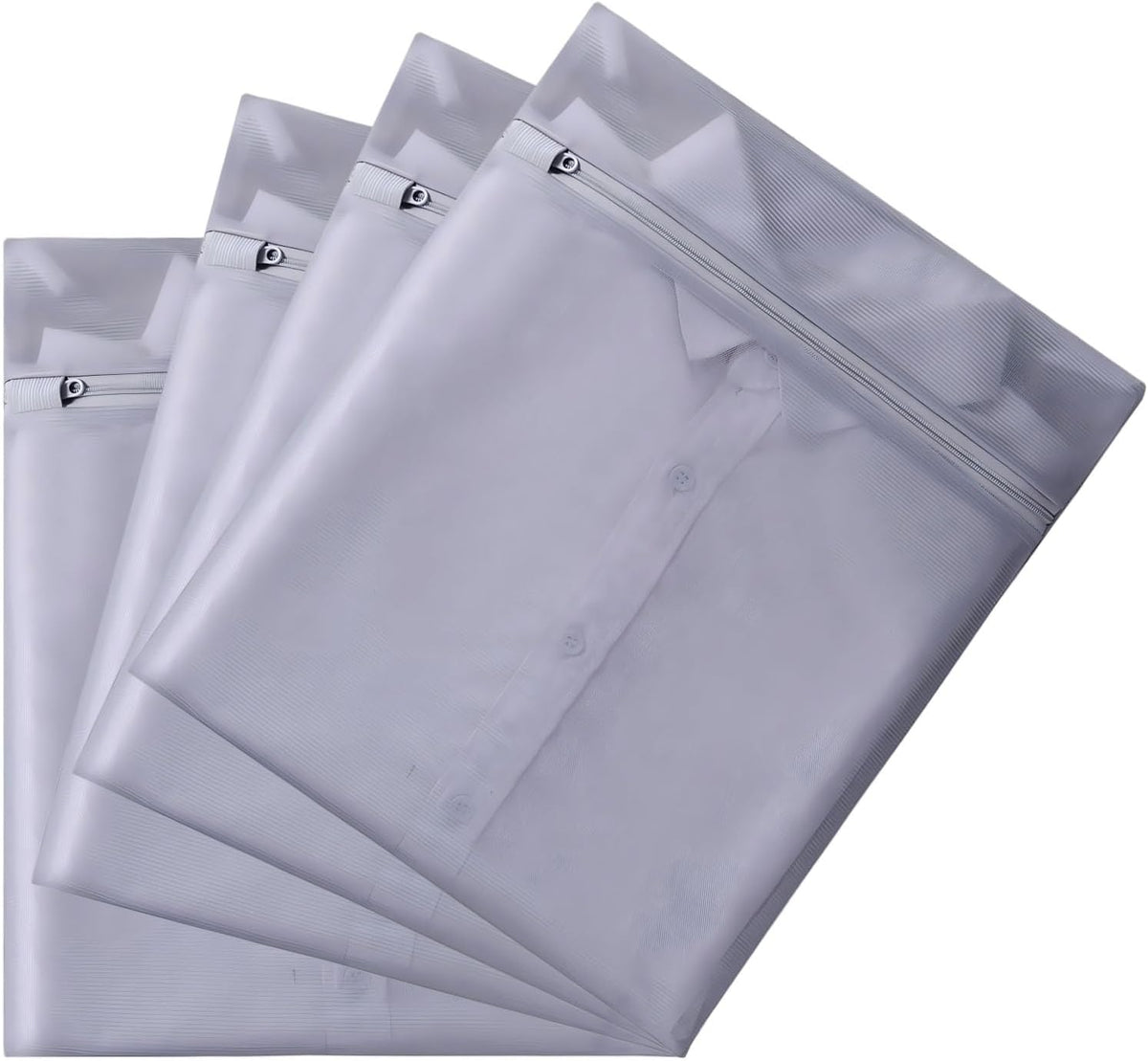 4 pack Mesh Laundry Bags,Mesh Wash Bags,Lingerie Bags for Washing Delicates,12 x 16 Inches lingerie bags for Laundry, Travel Storage Organize Bag for Cotton Clothes,Sheet, Shoes(GREY)