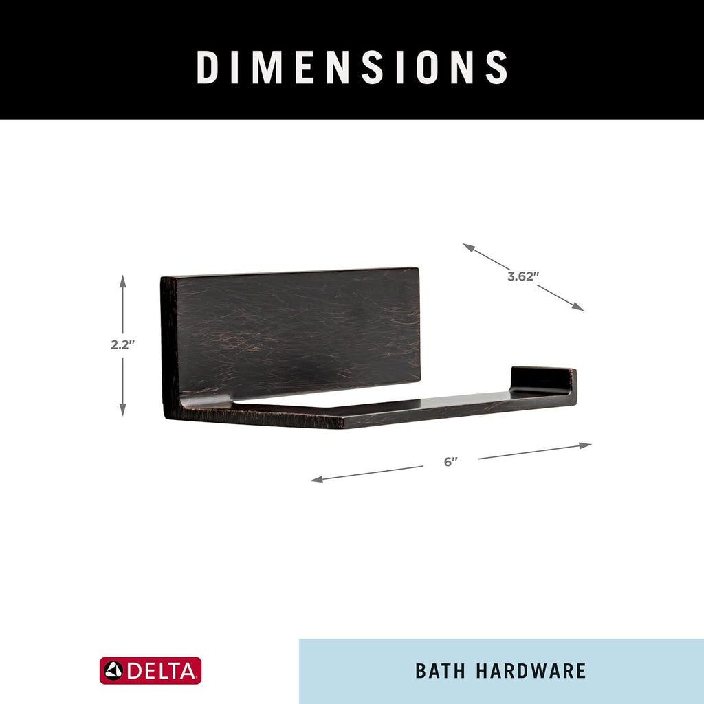 Delta Single Post Toilet Paper Holder | Venetian Bronze | Wall Mount | Vero Bathroom Accessories