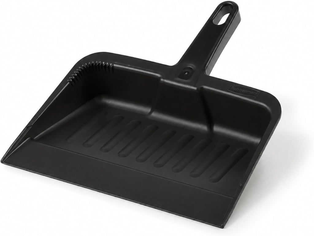 Rubbermaid Commercial Products Heavy-Duty Dust Pan, Charcoal, 12.25-Inch