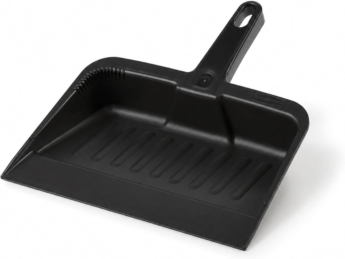 Rubbermaid Commercial Products Heavy-Duty Dust Pan, Charcoal, 12.25-Inch