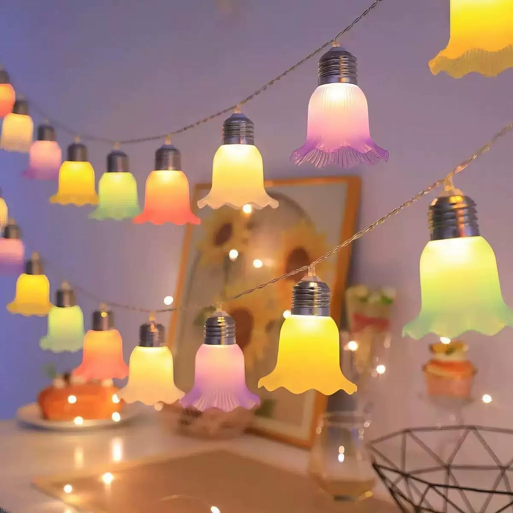 10 LED Colorful Decorative String Lights Flower Fairy Lights for Indoor