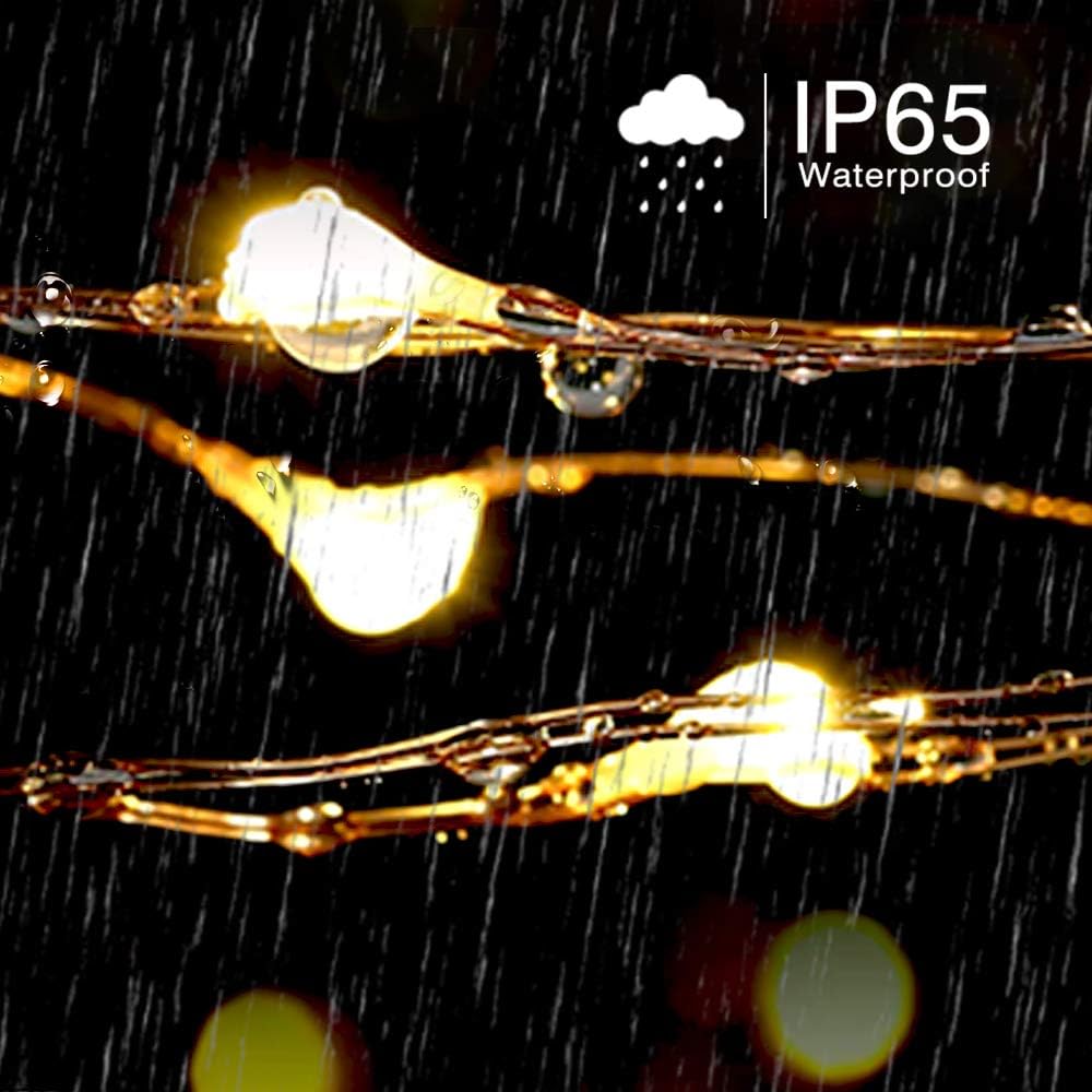 Moobibear Ultra Long LED String Lights 164ft 500 LEDs Copper Wire Lights, UL Listed Plug in Warm White Fairy Lights with ON/Off Switch for Bedroom Patio Wedding Party Valentines Day Decor