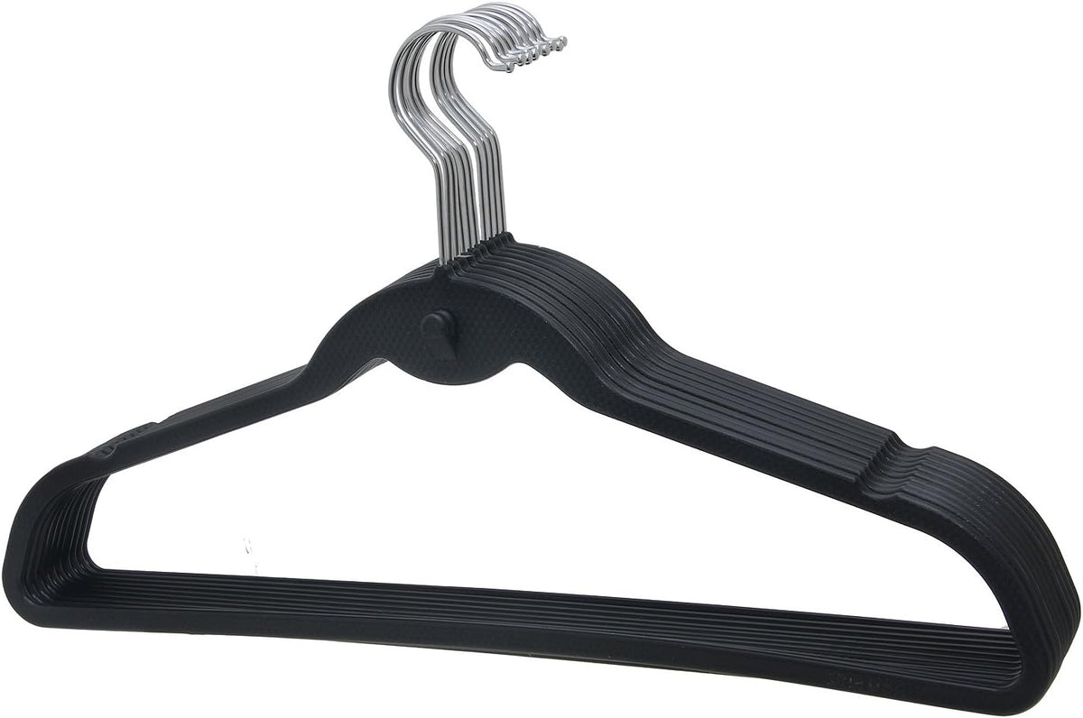 Prettyia Black Hangers，Cascading Hangers，Space Saving Hangers
