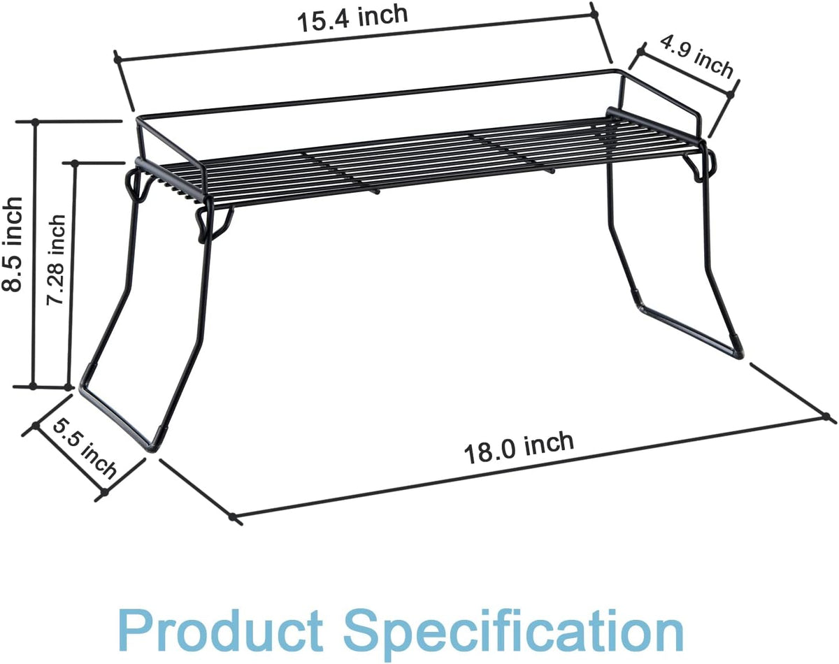 JUNCHU CHERRY Metal The Sink Vanity Organizer, Bathroom or Kitchen Sink Organizer, Feminine Products Organizer (Black)