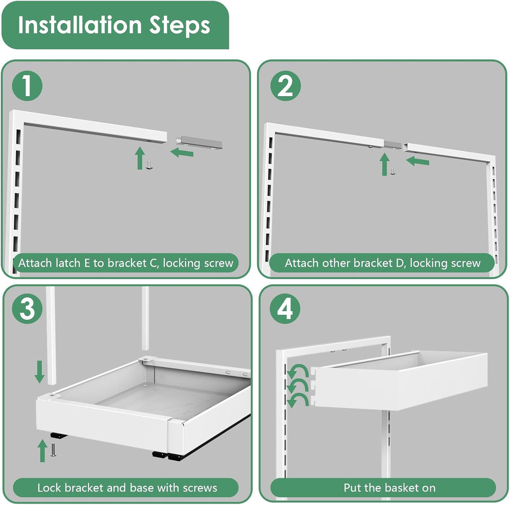 REALINN Expandable Under Sink Organizer with 6-Level Height Adjustment