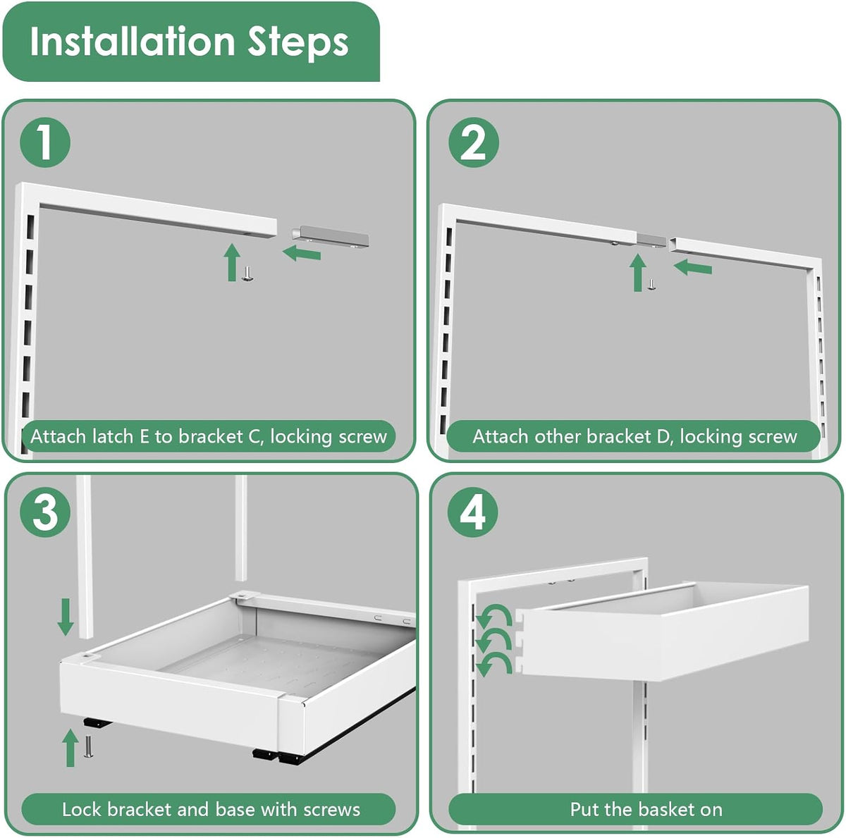 REALINN Expandable Under Sink Organizer with 6-Level Height Adjustment