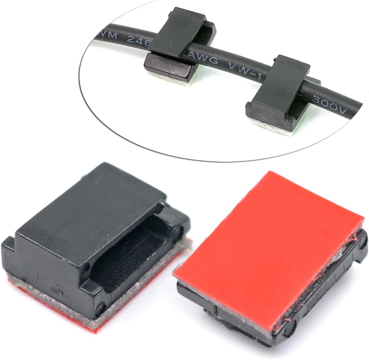Mini Self Adhesive Car Cable Ties Mount Holder Adhesive Charging Cable Clip