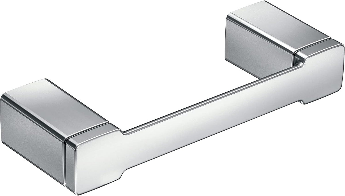 Moen YB8808CH 90 Degree Modern Double Post Pivoting Toilet Paper Holder, Chrome