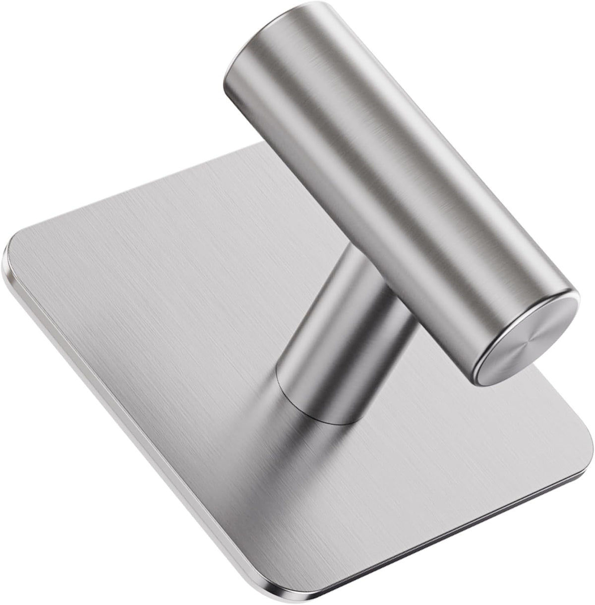 Aikzik 4 Pack Large Heavy Duty Wall Hooks - 26lb Max, Stainless Steel Adhesive Towel Hook, Shower Hooks for Hanging Towel, Coat, Robe, Wall Hook for Use in Bathroom, Kitchen and Door