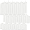 36-Pack White Pillar Candles Bulk Set, 2x3, 2x4, 2x6 Inch