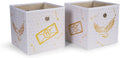 Ukonic Harry Potter Hedwig 11-Inch Storage Bin Cube Organizers, Set of 2 | Fabric Basket Container, Cubby Cube Closet Organizer | Wizarding World Gifts And Collectibles