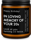 30th Birthday Gifts for Men Women, 1996 Birthday Scented Candle