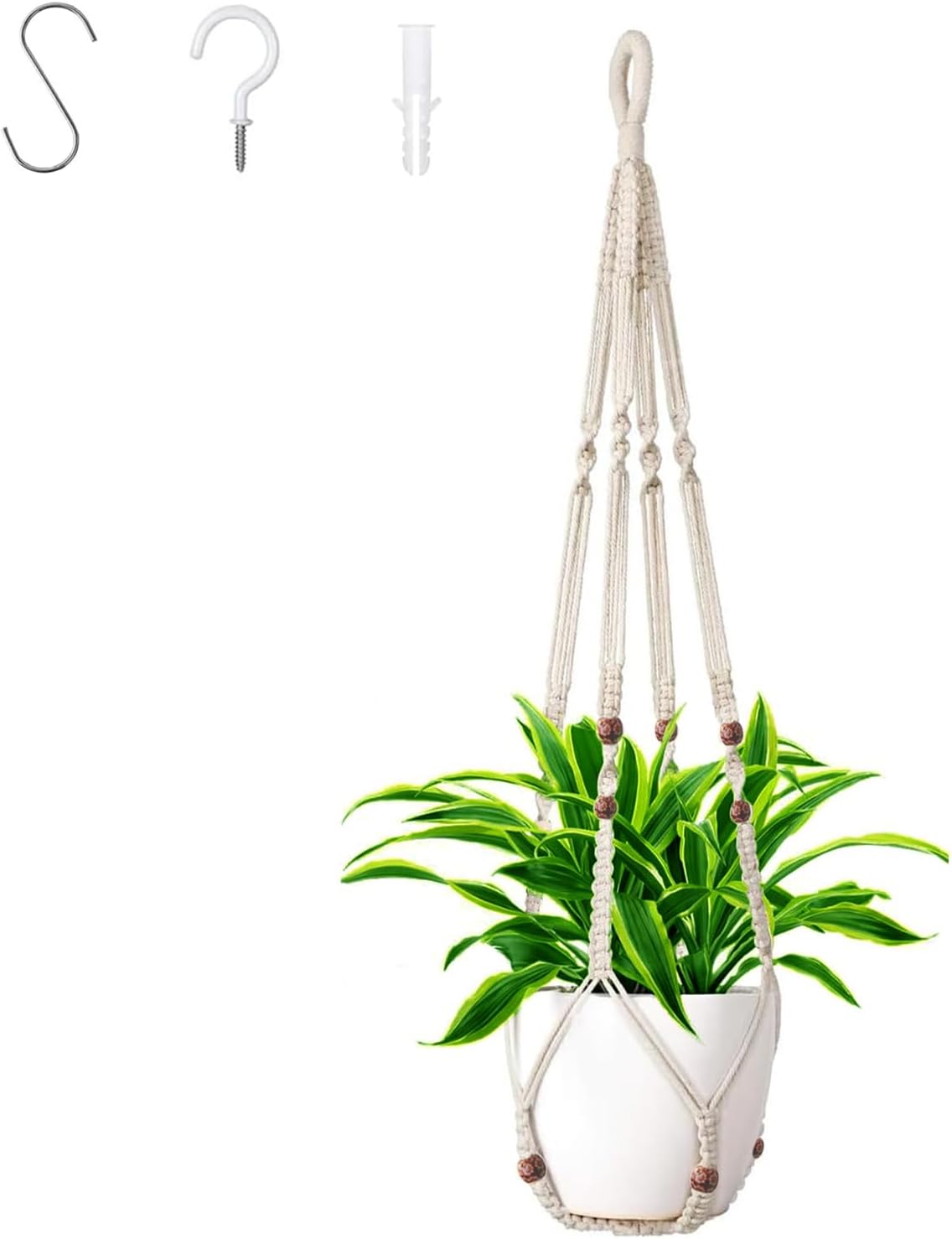 43 Inch Macrame Plant Hanger Large,Heavy Duty Indoor Hanging Plant Holder