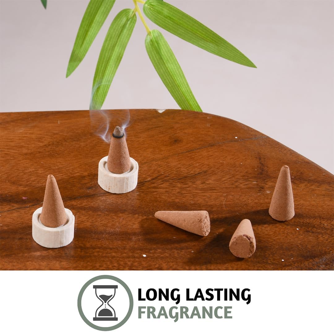 Folkulture Premium Incense Cones Patchouli & Tobacco- Set of 2 (20 Cones)