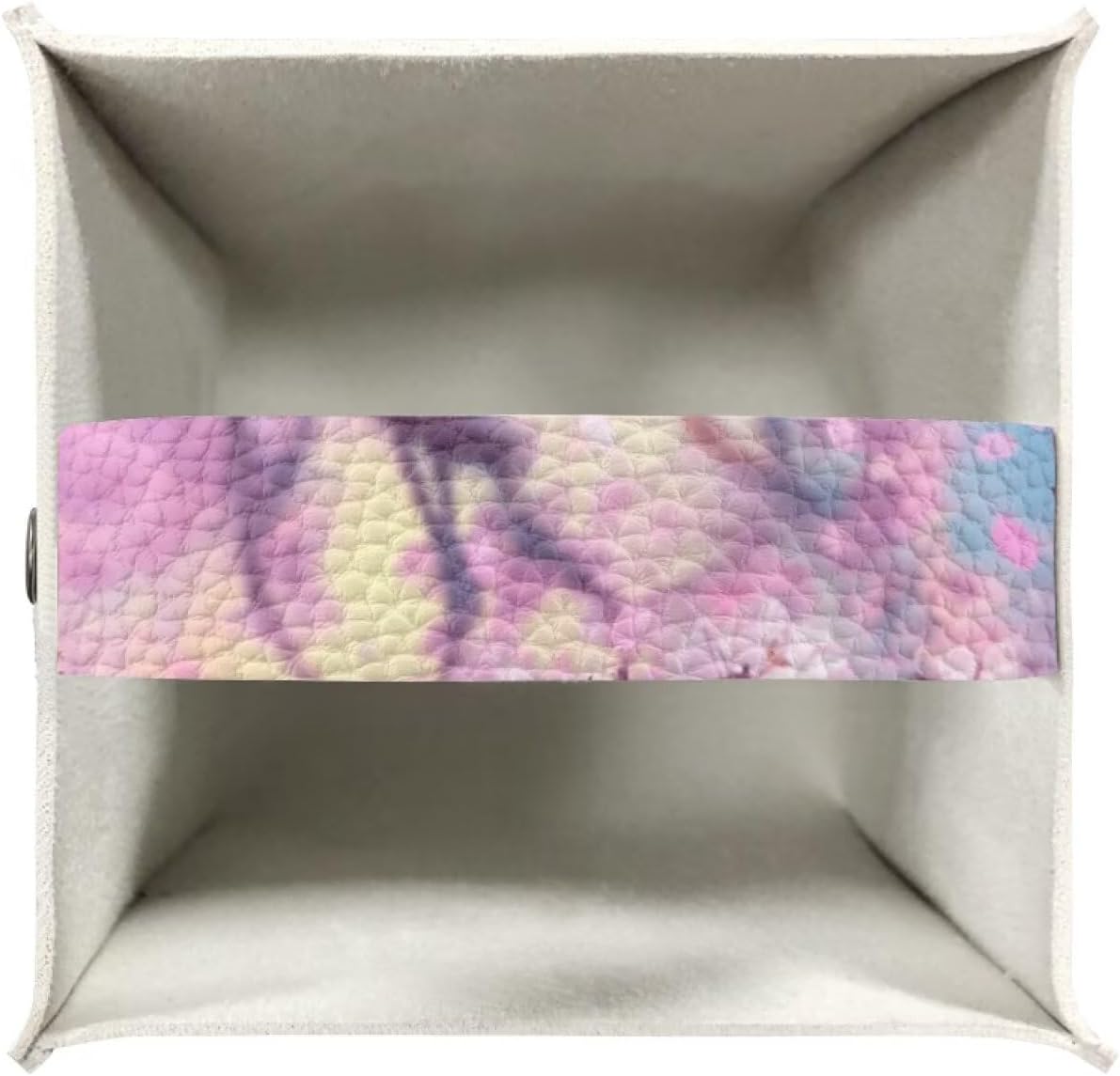 Dragon Cherry Blossom Tissue Box Cover 5.1x5.1x5.1'' Tissue Holder Napkin Dispenser for Home Office Car, Pu Leather Square Napkin Facial Paper Holder Organizer