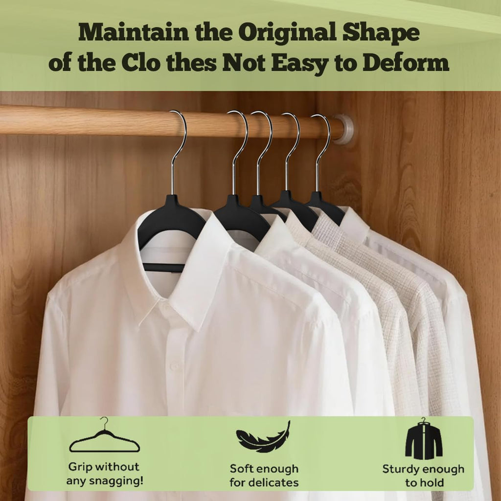 Adult Velvet Hangers 17.5" 30pk Non-Slip Closet Garment Storage Hangers