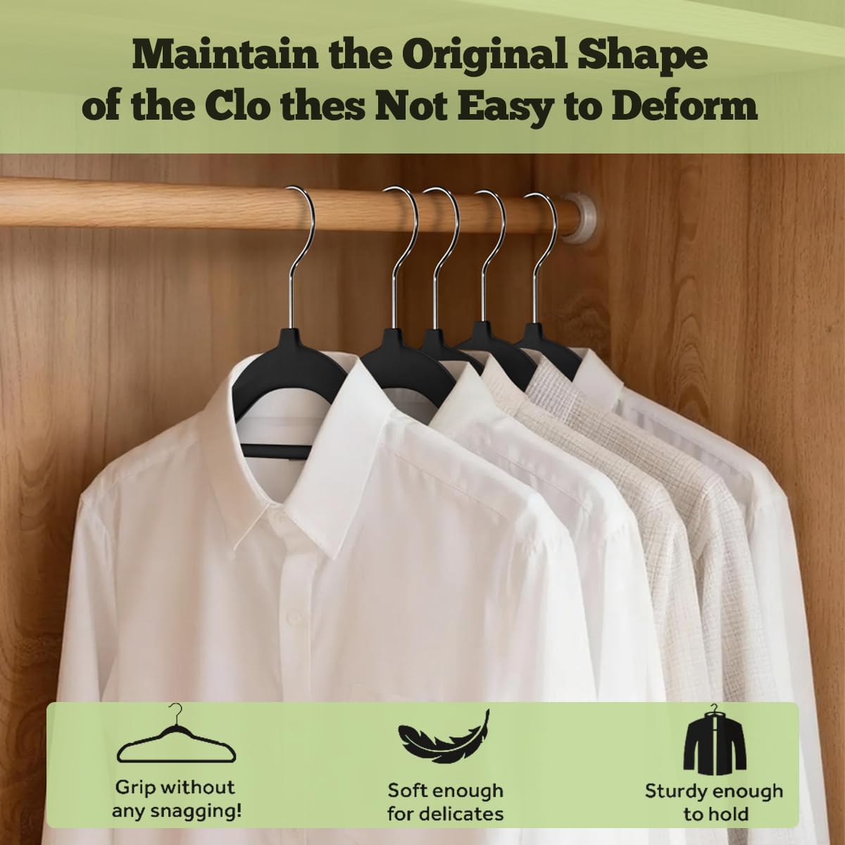 Adult Velvet Hangers 17.5" 30pk Non-Slip Closet Garment Storage Hangers