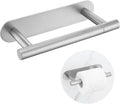 Brushed Nickel Self Adhesive Toilet Roll Paper Holder No Drill for Bathroom