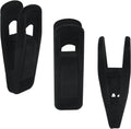 Hordion 60Pcs Black Velvet Hangers Clips, Strong Finger Flocked Clips