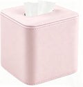 Tissue Box Holder Square PU Leather Stylish Facial Tissue Box with Magnetic Closure Decorative Cube Tissue Box Cover for Bathroom Vanity Office