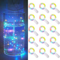 15 Pack 30 LED Micro Starry String Lights Battery Operated(Included),Fairy Waterproof Silver Wire Lights,for DIY Party Garden Wedding Table Indoor&Outdoor Decorations
