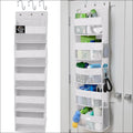 GORILLA GRIP Over The Door Organizer Storage, 5 Deep Hanging Shelves, Holds 50lbs, Closet Organizers Shelf for Bedroom, Shoes, Bathroom, Nursery, Dorm Essentials, 3 Metal Hooks, 58x15 Inches, White