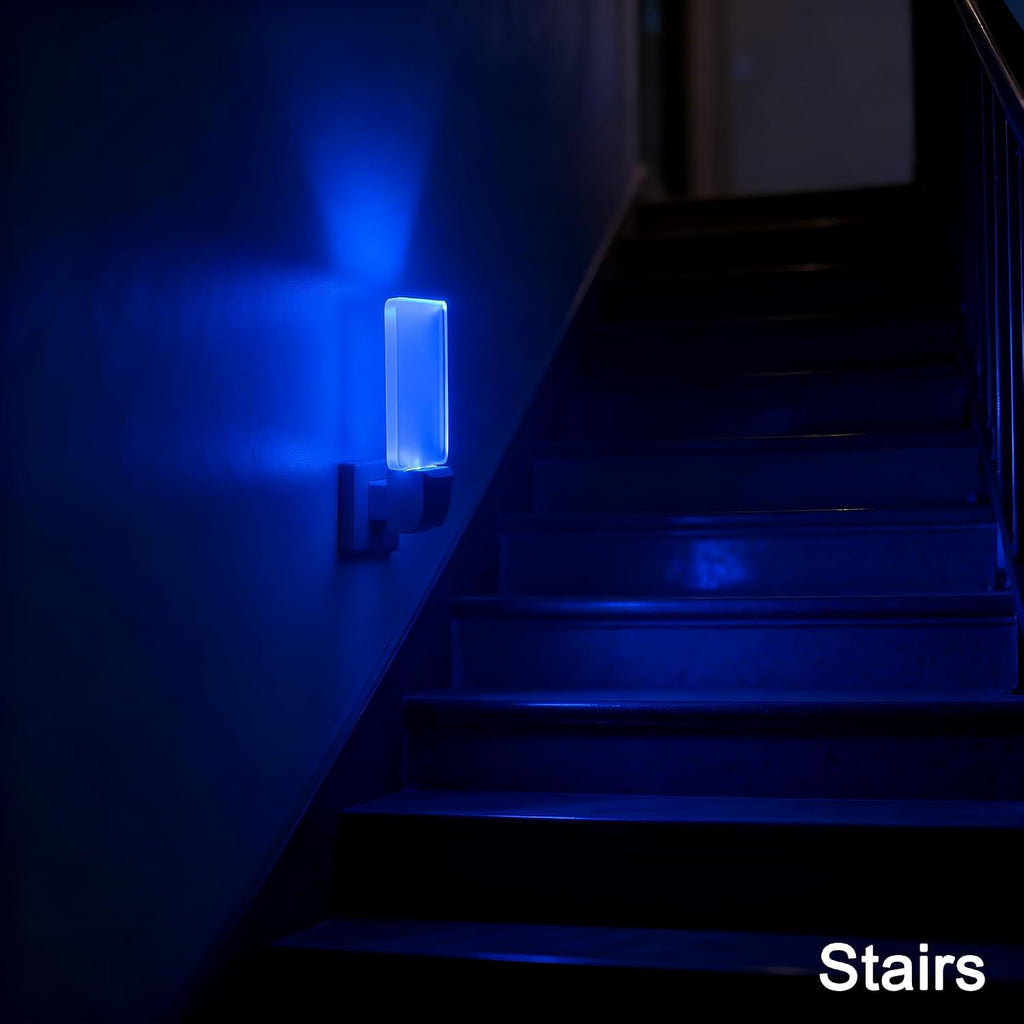Blue Led Night Light Plug in - 4 Pack Dusk to Dawn Sensor Auto ON Off 0.5W