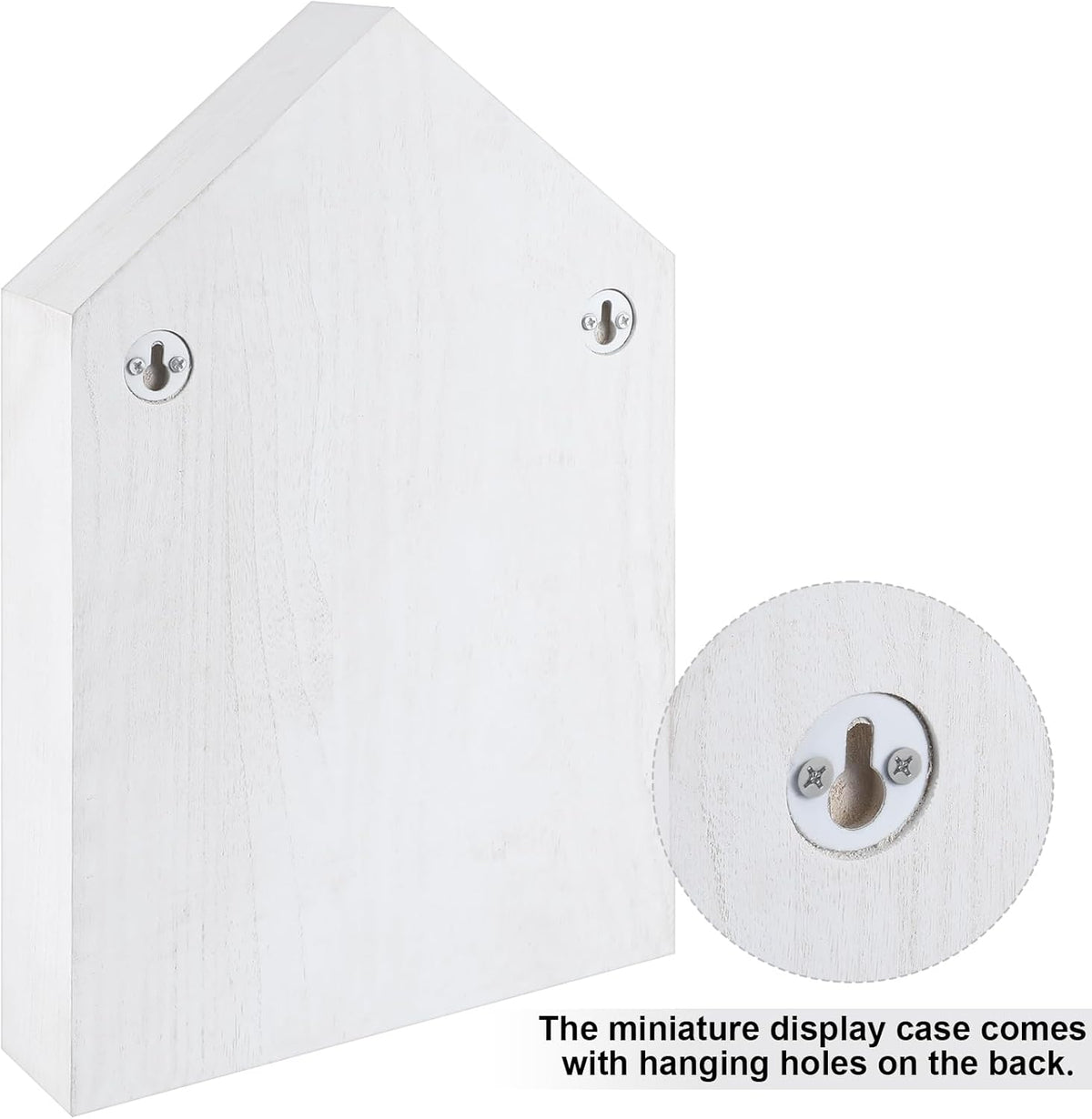 Threehoney Wooden Shadow Cubby Box, Wood, 10x15x2.24'', Classic