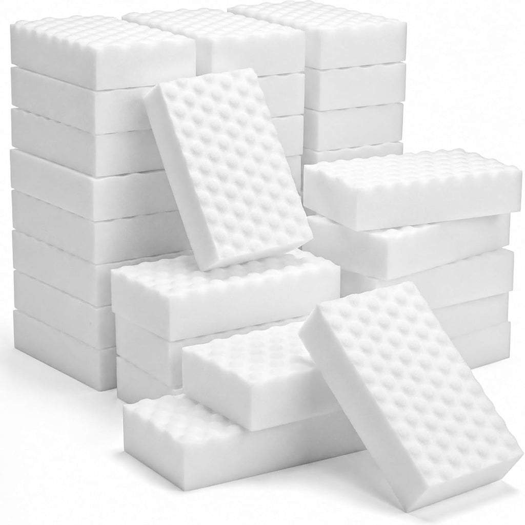 MEGA-50 Textured Melamine Magic Sponges, 50 Pack