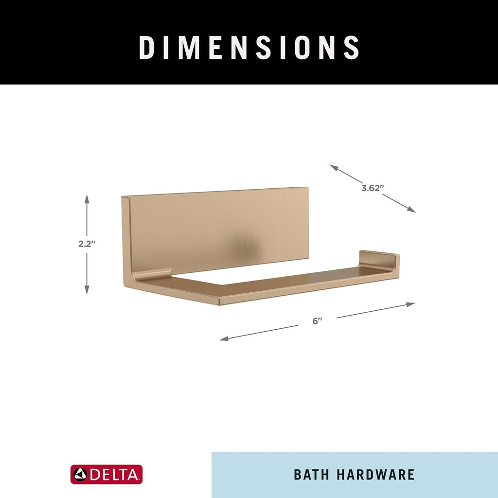 Delta Single Post Toilet Paper Holder | Champagne Bronze | Wall Mount | Vero Bathroom Accessories