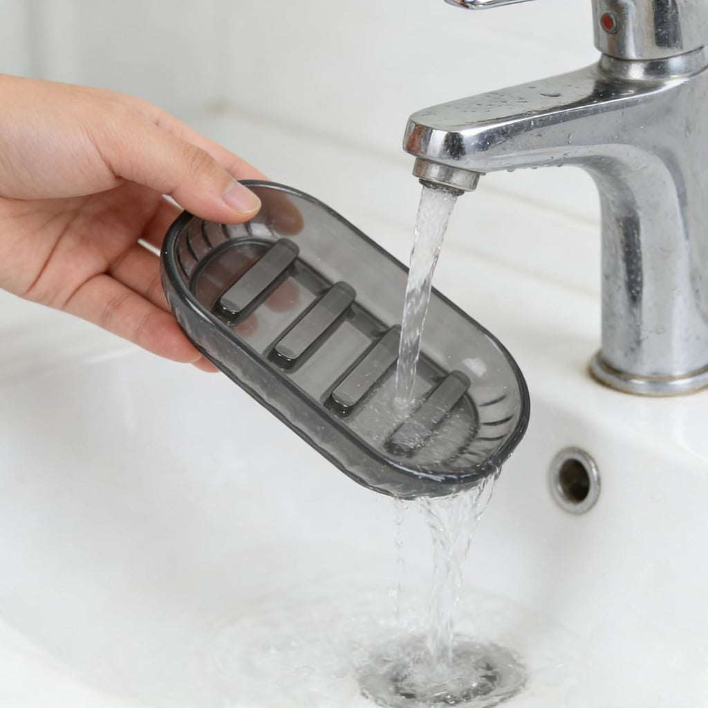 2 Pack Soap Dish Holder for Bar Soap, Bathroom Soap Dishes Bar Soap Holder