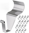 Cozcty No-Hole Vinyl Siding Hooks, 16-Pack Stainless Steel Holds Up to 18lb