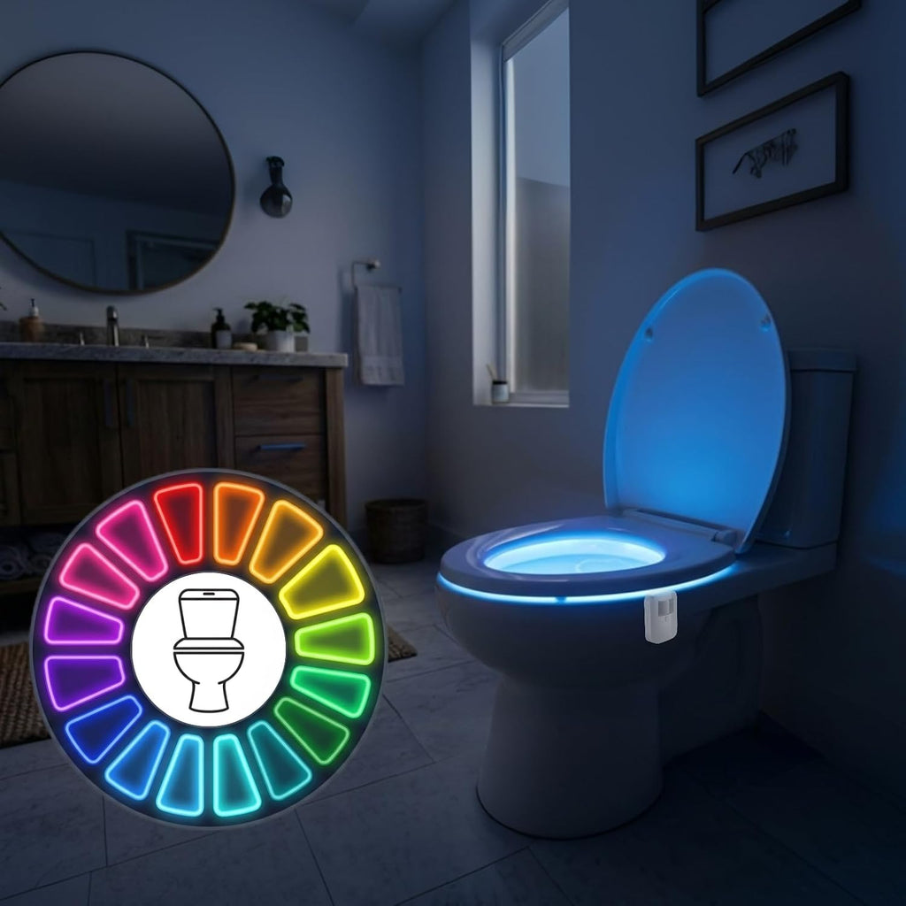 Toilet Bowl Lights Motion Activated 2 Pack, Funny Gag Gift