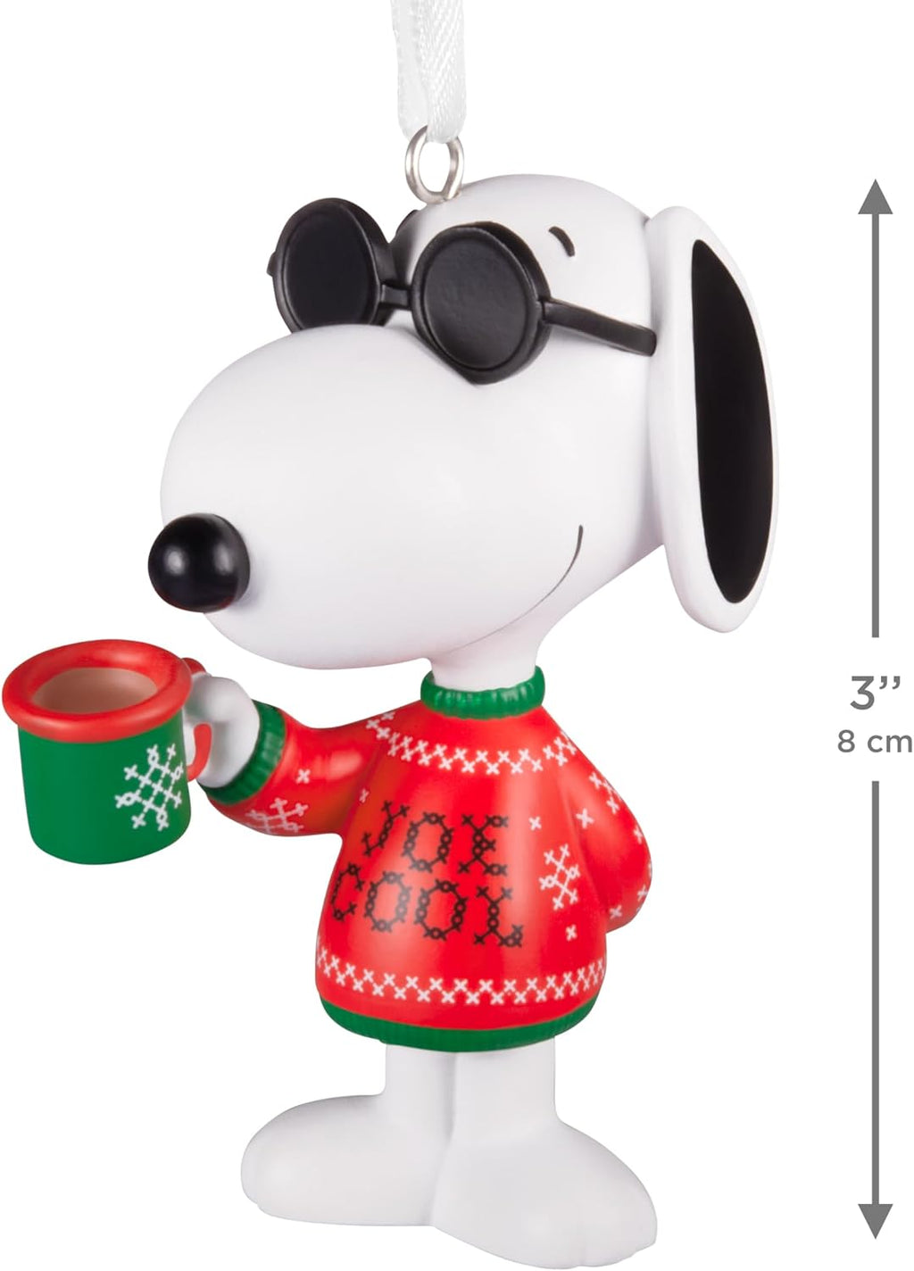 Hallmark Peanuts Christmas Ornament (Festive Joe Cool)